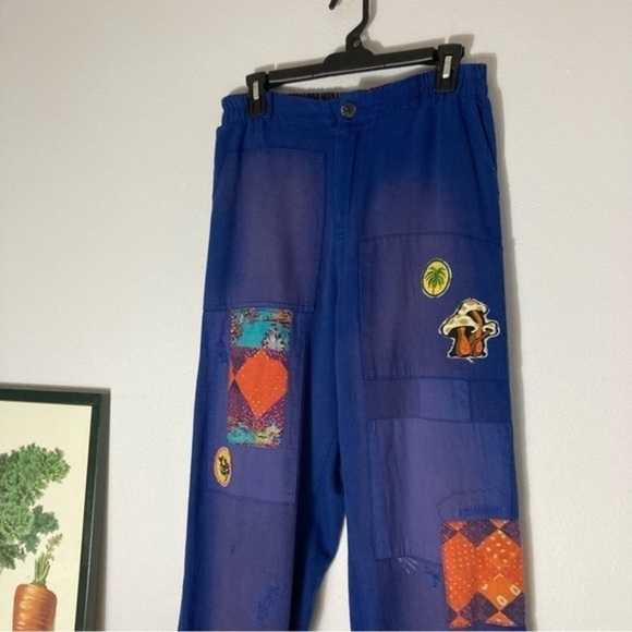 Kimchi Blue distressed and patchwork Scout pants size S - Picture 3 of 16